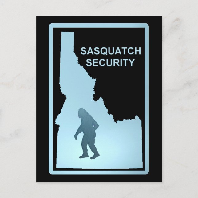 Sasquatch Security - Idaho Postkarte (Vorderseite)