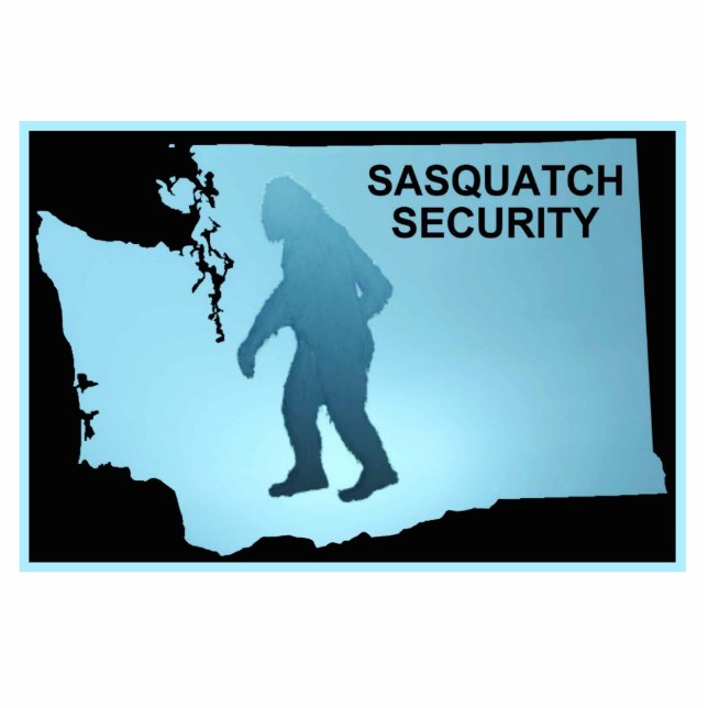Sasquatch Security - Washington Fotoskulptur Magnet (Vorne)