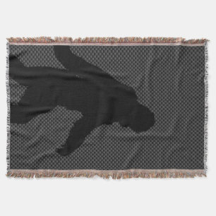 Sasquatch Silhouette auf Carbon Fibre Dekoration Decke
