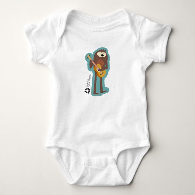 Sasquatch Spokane Public Library Baby Bodysuit Baby Strampler (Vorderseite)