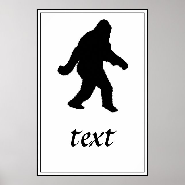 Sasquatch Squatchin-Silhouette Poster (Vorne)