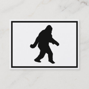Sasquatch Squatchin-Silhouette Visitenkarte