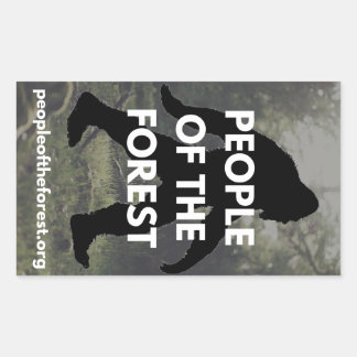 Sasquatch Sticker-Set (Stil A) Rechteckiger Aufkleber