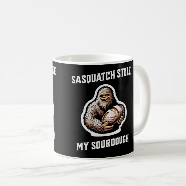 Sasquatch Stole My Sourdough Kaffeetasse (VorderseiteRechts)