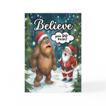 Sasquatch trifft auf Santa - Weihnachten glauben