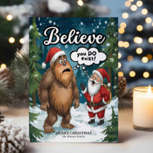 Sasquatch trifft auf Santa - Weihnachten glauben