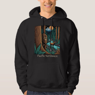 Sasquatch und der Elk Pazifik im Nordwesten Hoodie