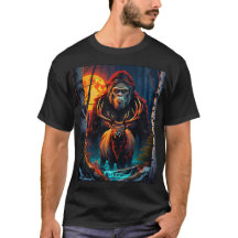 Sasquatch und Elk Moonlit Hunt
