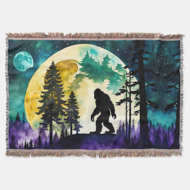 Sasquatch Vollmond auf dem Berg Decke (Vorderseite)