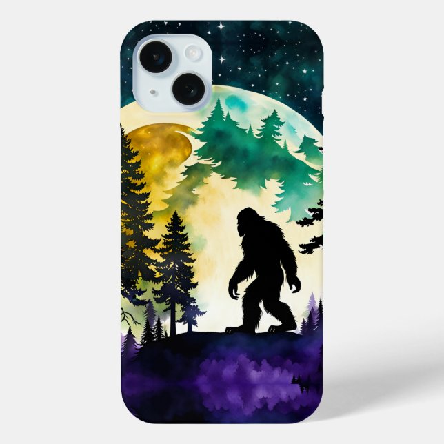 Sasquatch Vollmond Case-Mate iPhone Hülle (Rückseite)