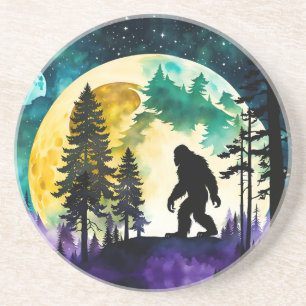 Sasquatch Vollmond Getränkeuntersetzer