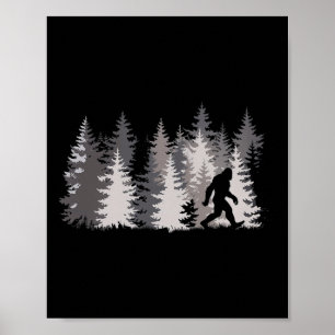 Sasquatch Wald Legende Natur Poster