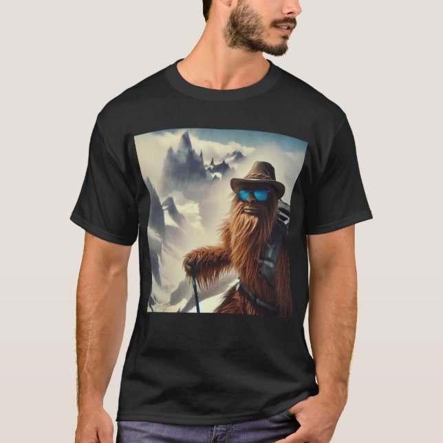 Sasquatch Wandern T-Shirt (Vorderseite)