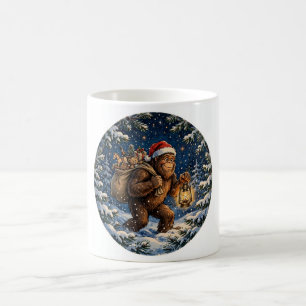 Sasquatch Weihnachtsmann Weihnachtskaffeetasse Kaffeetasse