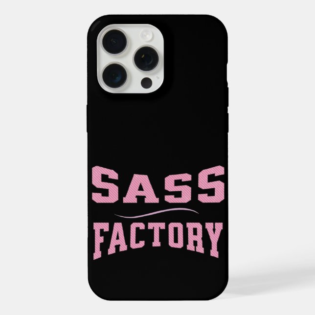 Sass Factory - Funny iPhone 15 Pro Max Hülle (Rückseite)