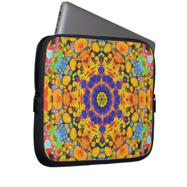Sassafras Kaleidoskop Laptopschutzhülle (Vorne Rechts)