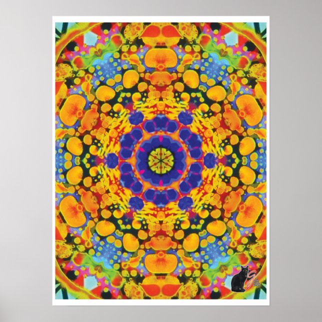 Sassafras Kinetic Collage Kaleidoscope Poster (Vorne)