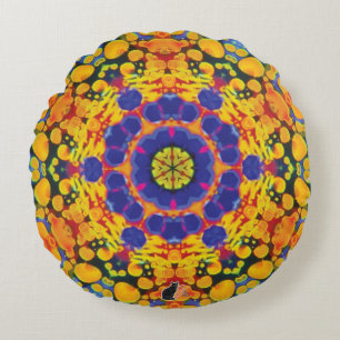 Sassafrass Kaleidoskop Rundes Kissen