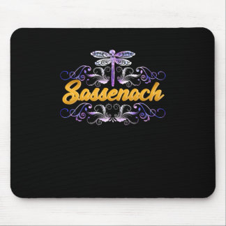 Sassenach Outlander Blue Dragonfly Mousepad