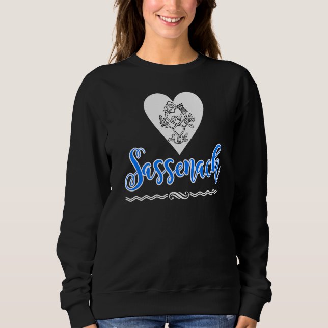 Sassenach Thistle Heart Sweatshirt (Vorderseite)