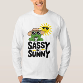 Sassenes, aber sonniges Froschdesign - Funny Summe T-Shirt