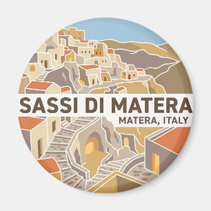 Sassi di Matera Italien Magnet