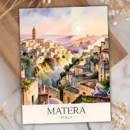 Sassi di Matera Reisen Italien Höhle Stadt Benutze Postkarte