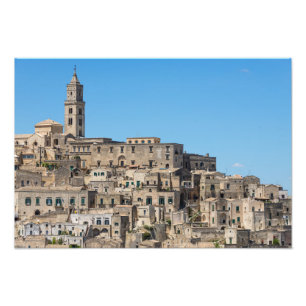 Sassi Di Matera-Stadt in Italien Fotodruck
