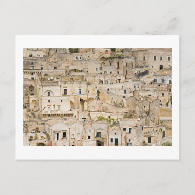 Sassi Houses, Matera, Basilicata, Italien Postkarte (Vorderseite)