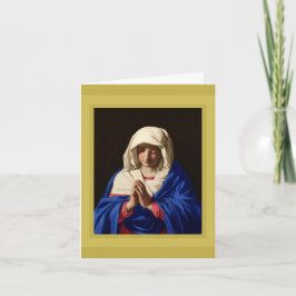 SASSOFERRATO, MADONNA IN PRAYER FERIENKARTE FEIERTAGSKARTE