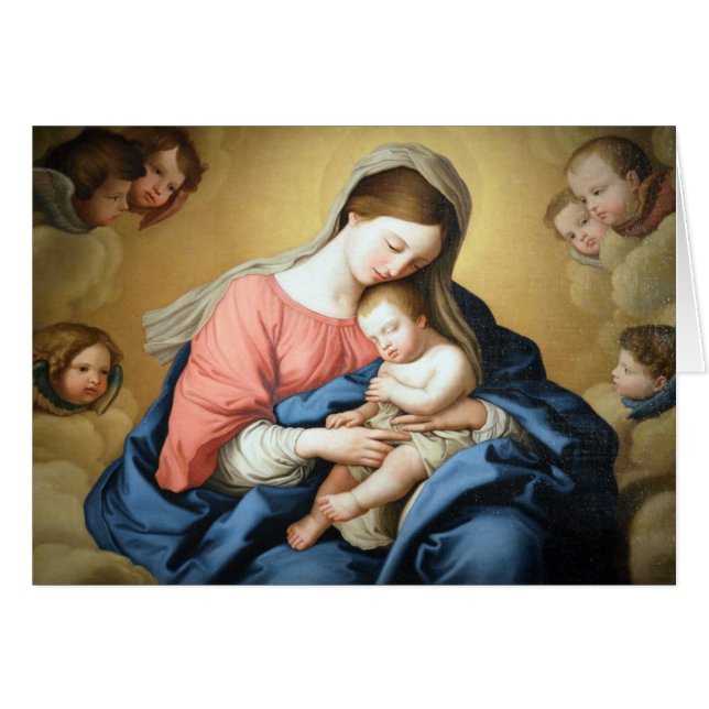 Sassoferrato Vierge Marie et Enfant Jésus Christ (Devant horizontal)
