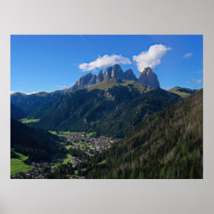 Sassolungo und Canazei Poster