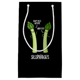 Sassparagus Funny Asparagus Gemüsepuppe Dark BG Kleine Geschenktüte