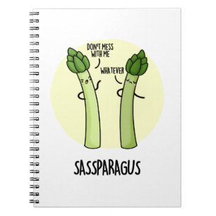 Sassparagus Niedlich Asparagus Gemeine PUn Notizblock