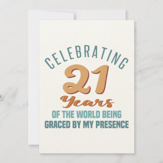 Sassy 21. Geburtstagshöhe Einladung