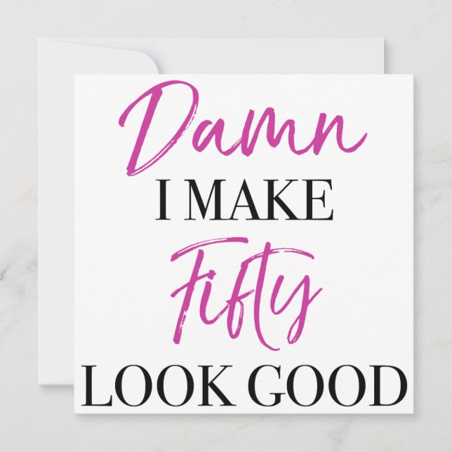 Sassy 50. Geburtstag (Vorderseite)