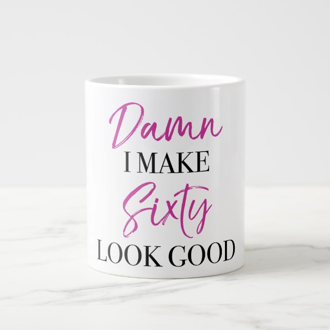 Sassy 60. Geburtstag Jumbo-Tasse (Vorderseite)