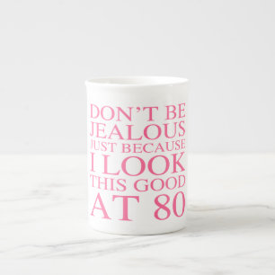 Sassy 80. Geburtstag für Frauen Prozellantasse