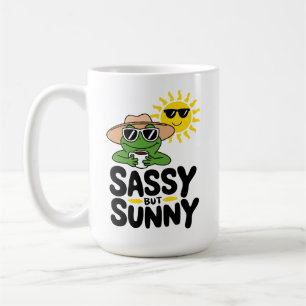 Sassy aber Sunny Frog Design - Funny Summer Kaffeetasse