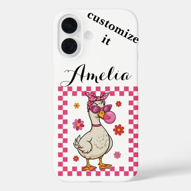 Sassy & Albern Gans iPhone 16 Hülle (Rückseite)
