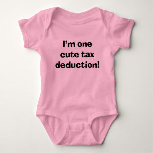 Sassy Baby I'm One Niedlich Tax Deduction Strampler