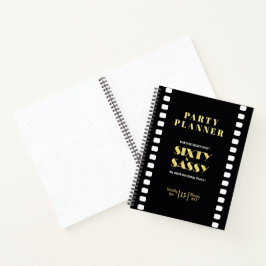 Sassy Black Gold Party Planner Roaring 20er Notizbuch