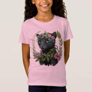 Sassy Black Panther Girl's T - Shirt