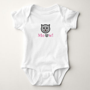 Sassy Cat Baby Bodysuit Strampler