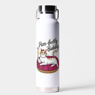 Sassy Cat Cocktail Sticker Trinkflasche