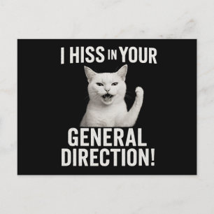 Sassy Cat Fauchen Tasse - "Ich fauche in Ihre allg Postkarte