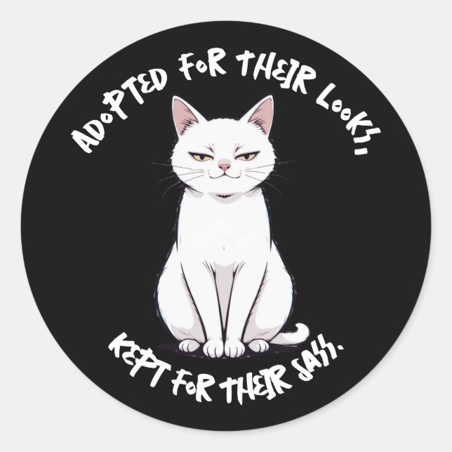 Sassy Cat Sticker (Devant)
