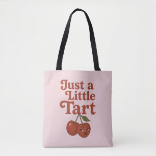 Sassy Cherry nur ein kleines Tart Retro Rot & Pink Tasche