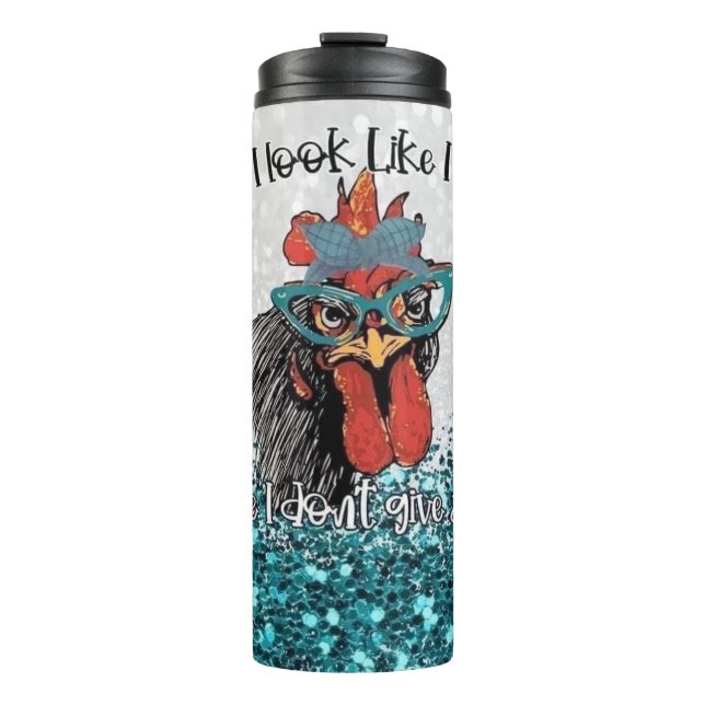 Sassy Chicken Attitude Thermosbecher (Vorderseite)