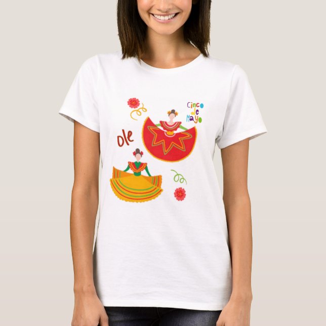 Sassy Cinco De Mayo  T-Shirt (Vorderseite)